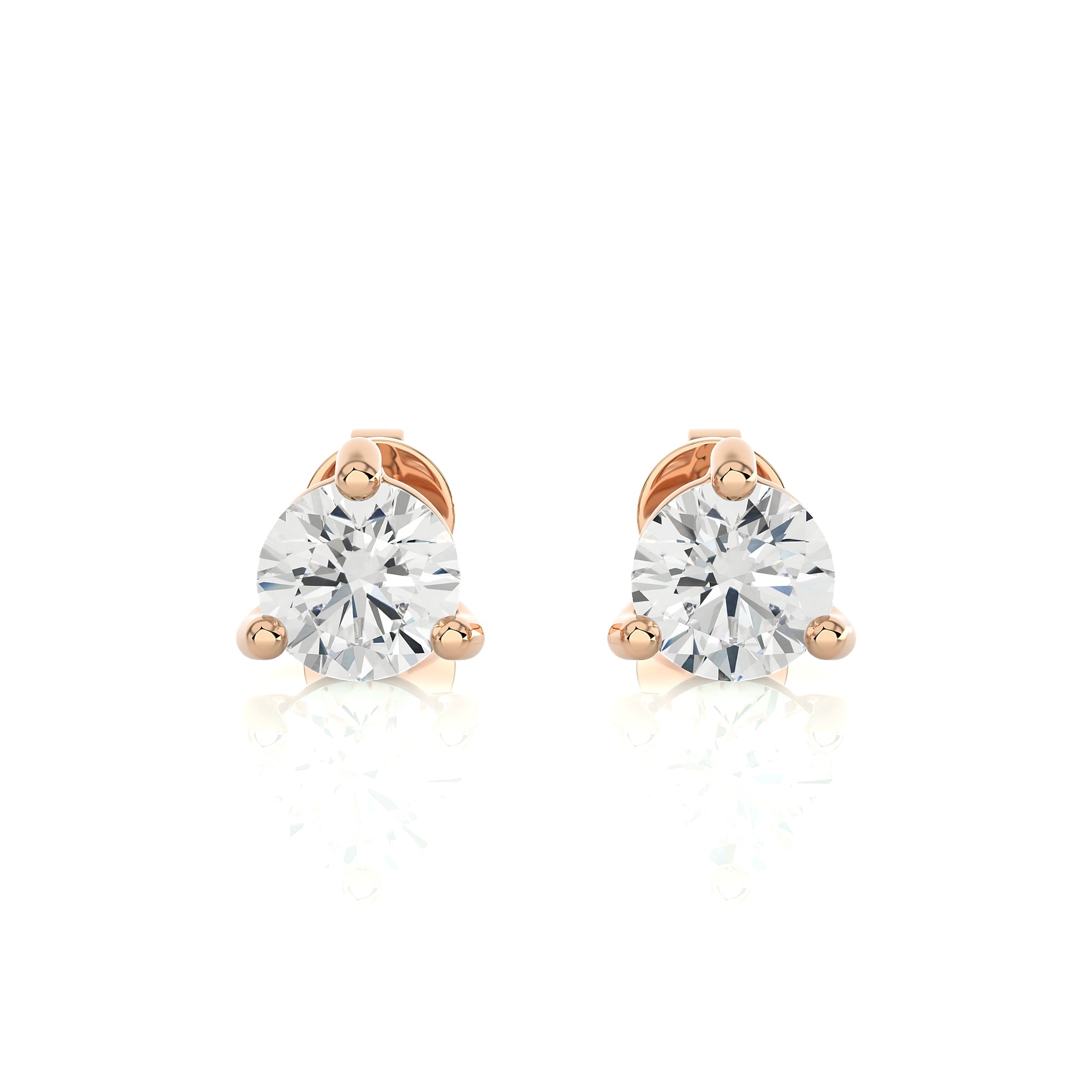 1-1/2 CTW Brilliant Lab Grown Diamond Classic Studs Earrings