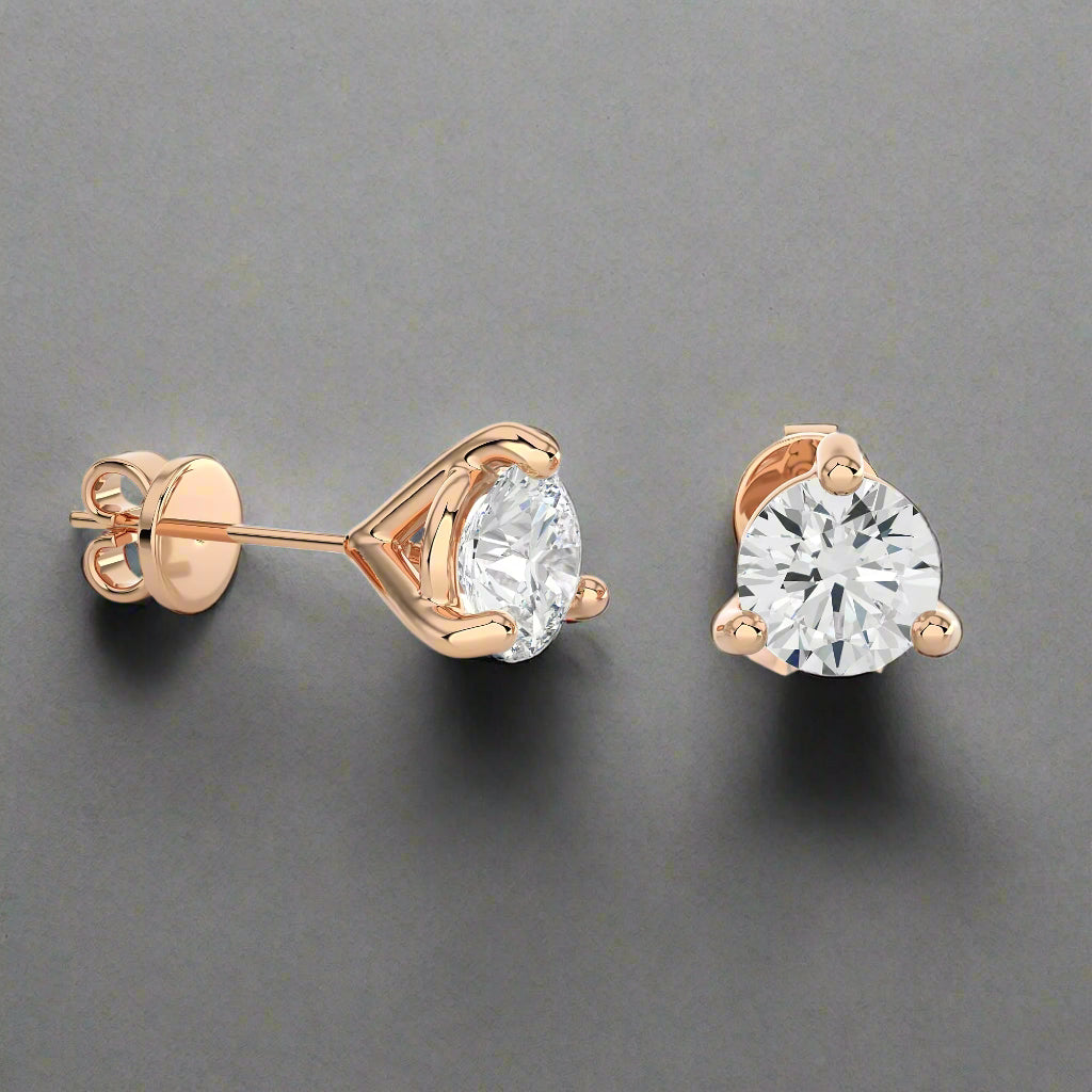 1-1/2 CTW Brilliant Lab Grown Diamond Classic Studs Earrings