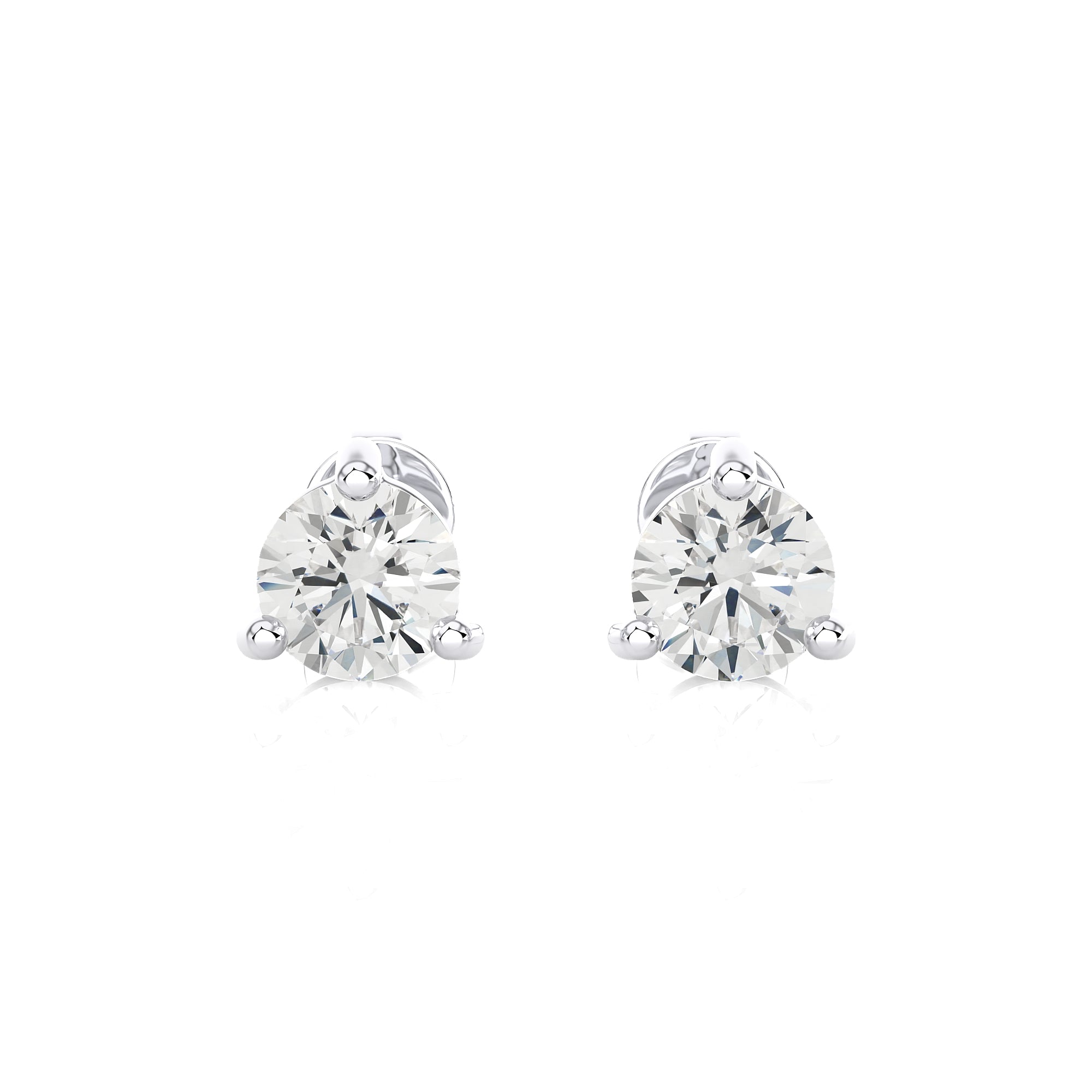 1 CTW Brilliant Lab Grown Diamond Classic Studs Earrings