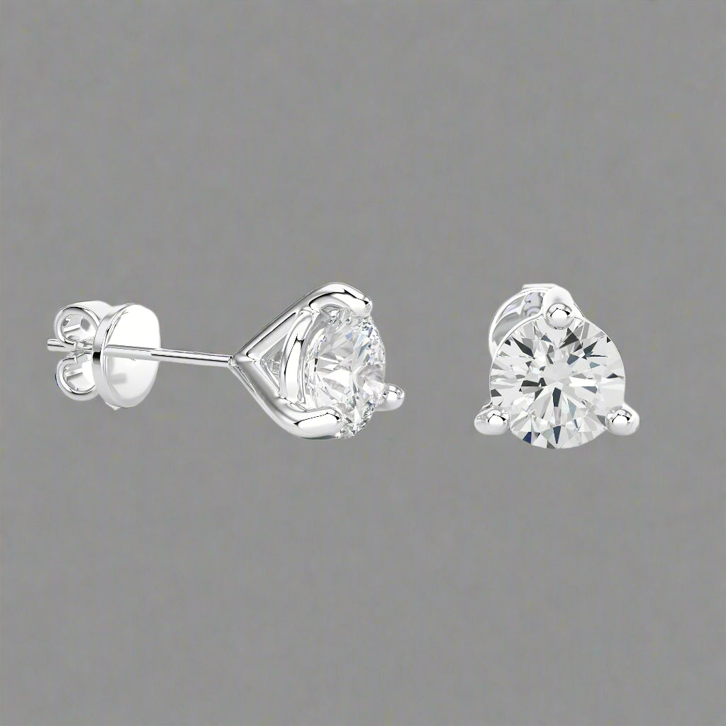 1 CTW Brilliant Lab Grown Diamond Classic Studs Earrings