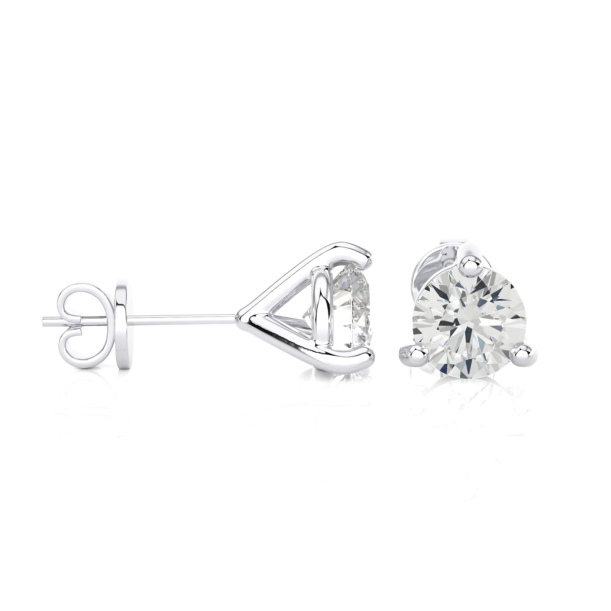 1-1/2 CTW Brilliant Lab Grown Diamond Classic Studs Earrings