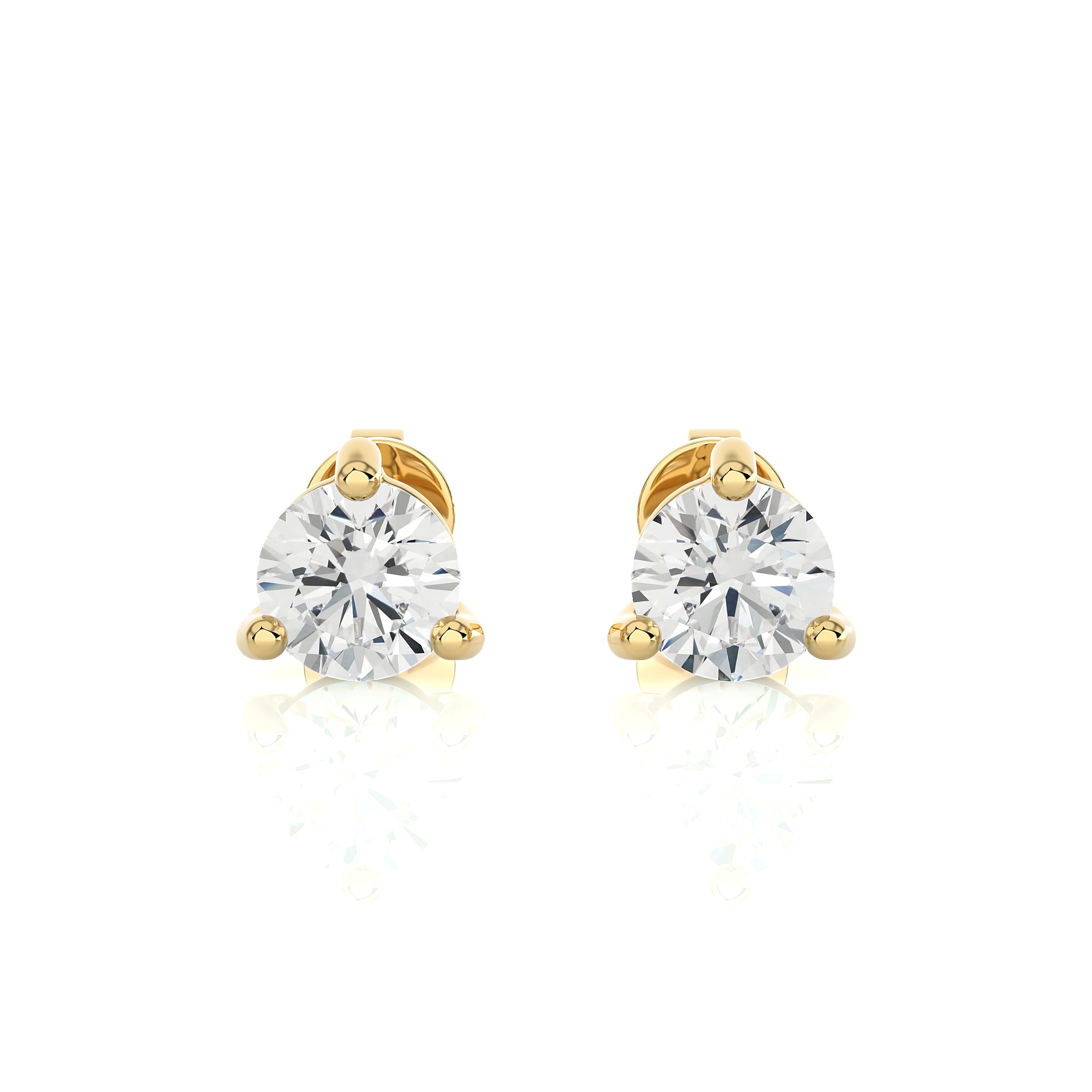 1-1/2 CTW Brilliant Lab Grown Diamond Classic Studs Earrings