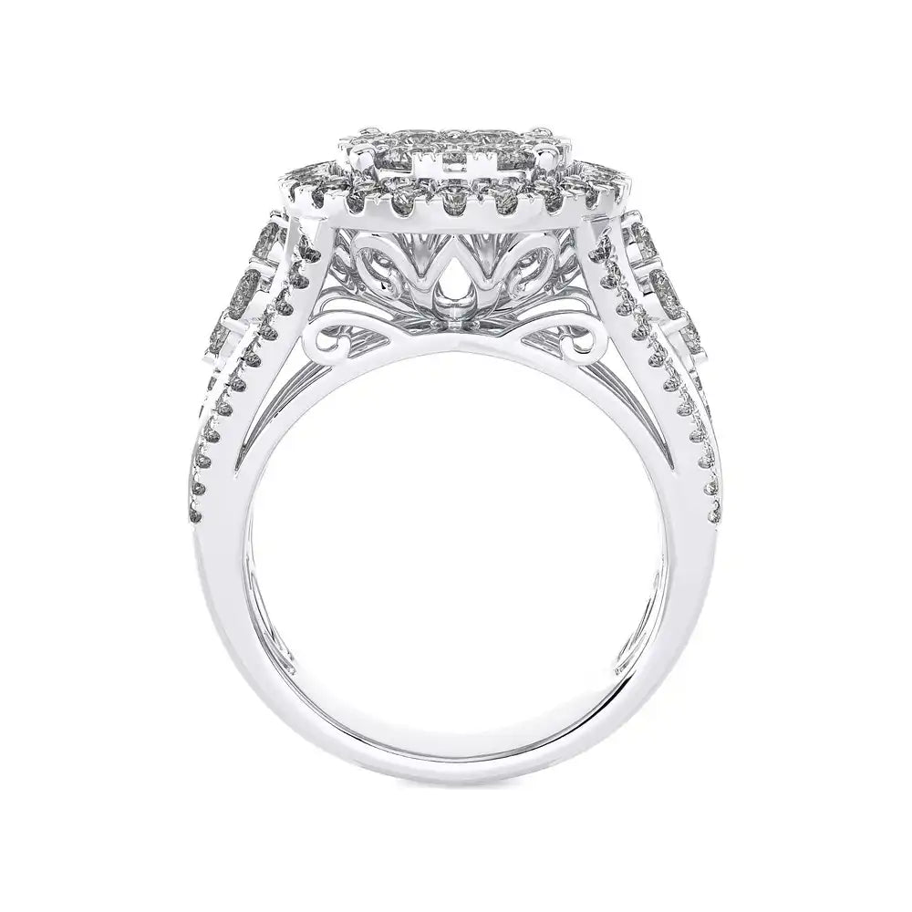 1-7/8 CTW Chic Timeless Glamour Cluster Ring