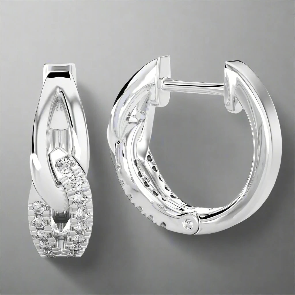 1/6 CTW Two Tone Touch of Elegance Earrings