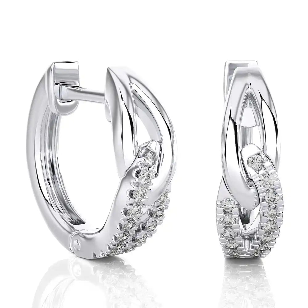 1/6 CTW Two Tone Touch of Elegance Earrings