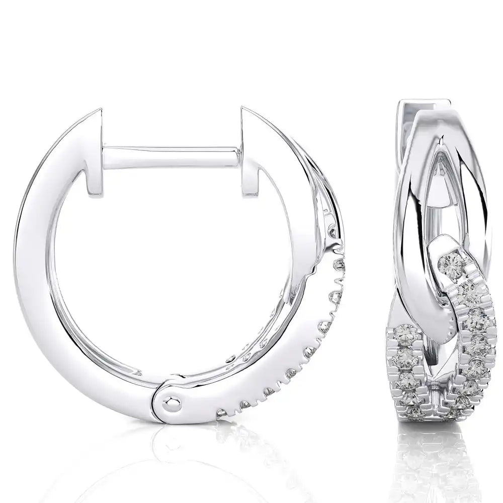 1/6 CTW Two Tone Touch of Elegance Earrings