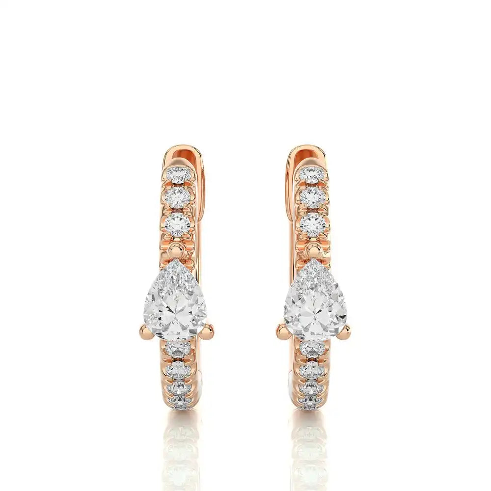 1/8 CTW Diamond Chic Huggie Earring