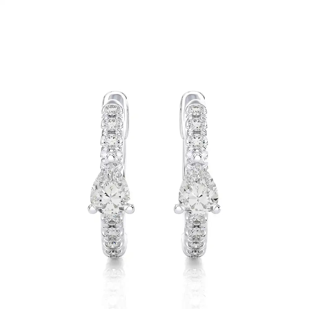 1/8 CTW Diamond Chic Huggie Earring