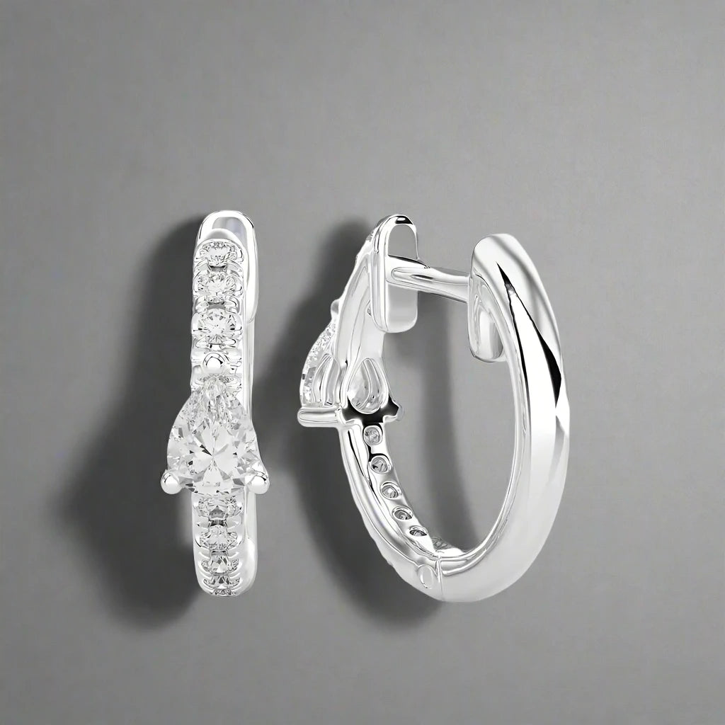 1/8 CTW Diamond Chic Huggie Earring