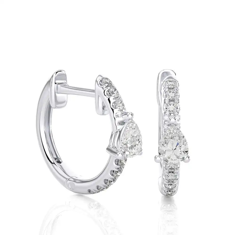 1/8 CTW Diamond Chic Huggie Earring