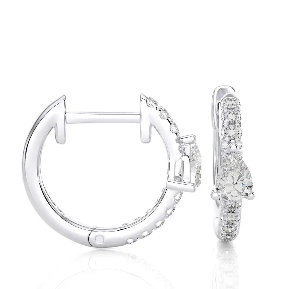 1/8 CTW Diamond Chic Huggie Earring