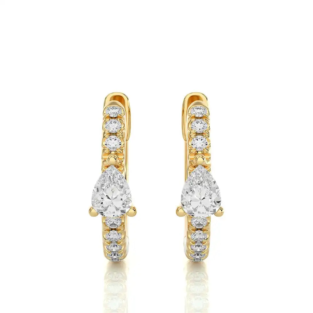 1/8 CTW Diamond Chic Huggie Earring