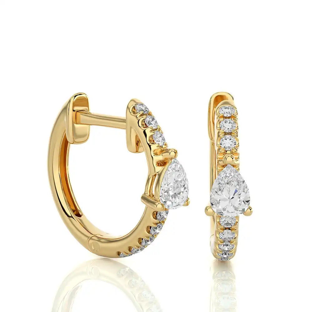 1/8 CTW Diamond Chic Huggie Earring