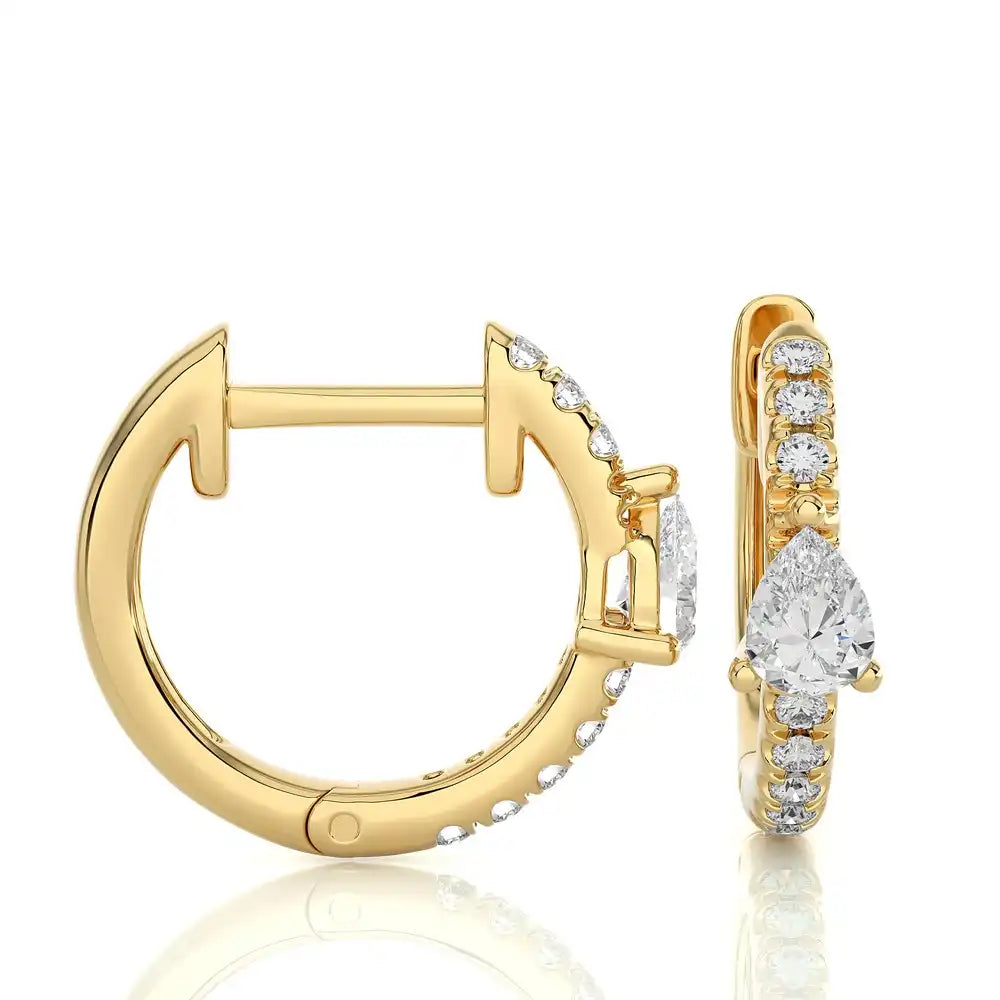 1/8 CTW Diamond Chic Huggie Earring