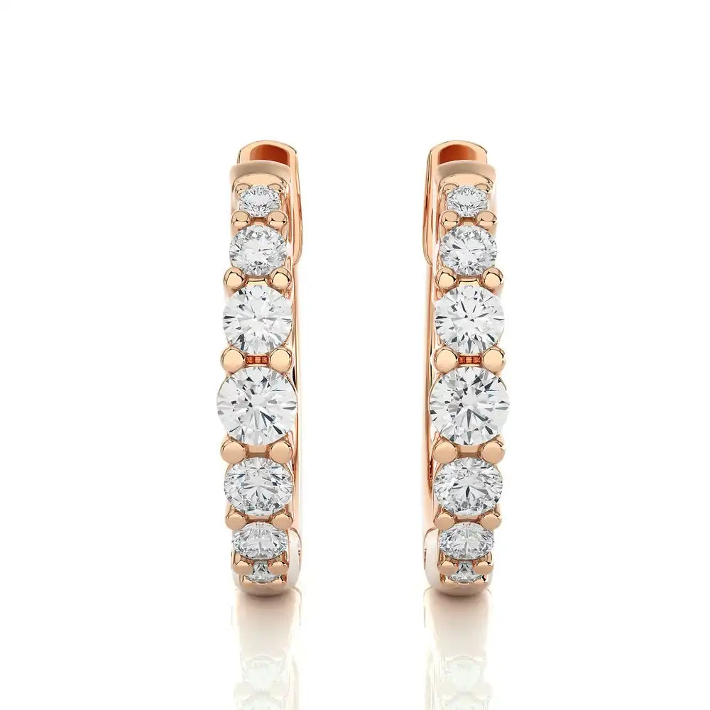 1/3 CTW Timeless Diamond Huggie Earring