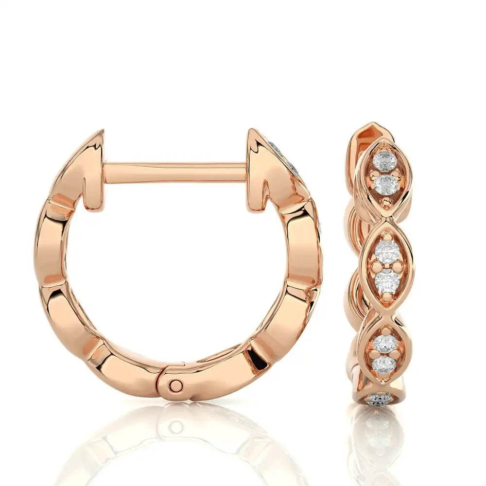 1/15 CTW Sparkling Huggie Earrings