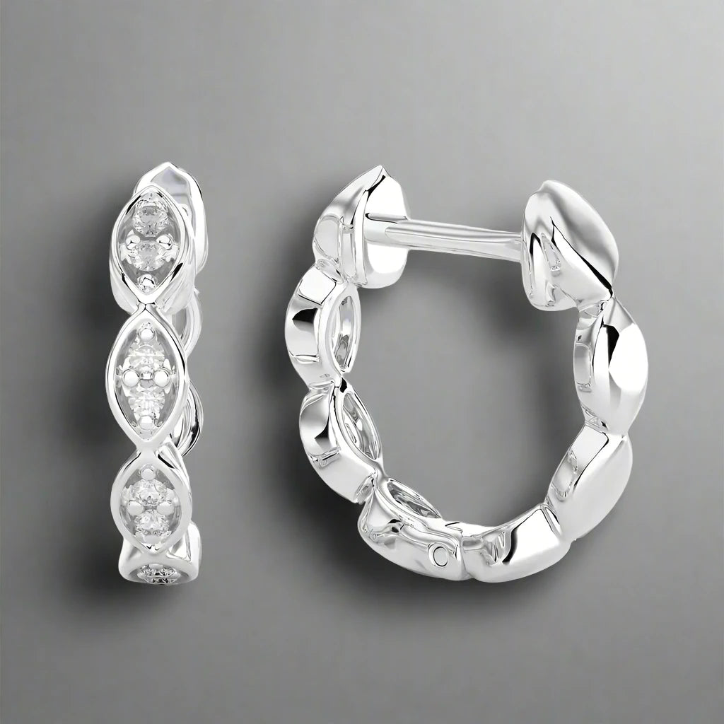 1/15 CTW Sparkling Huggie Earrings