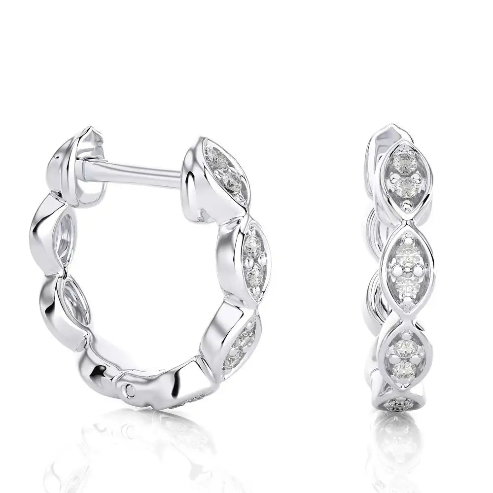 1/15 CTW Sparkling Huggie Earrings