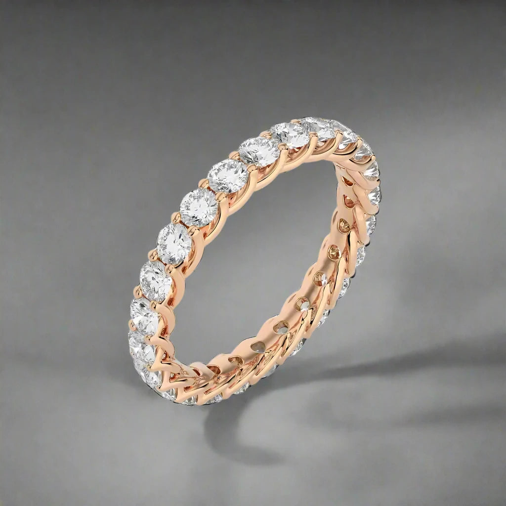 1-1/2 CTW Diamond Prong Set Eternity Ring