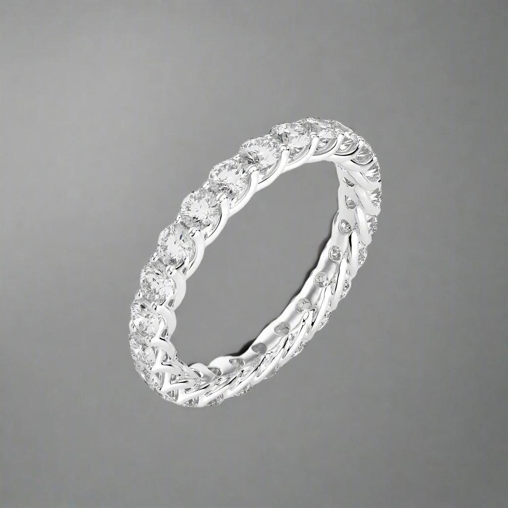 1-1/2 CTW Diamond Prong Set Eternity Ring