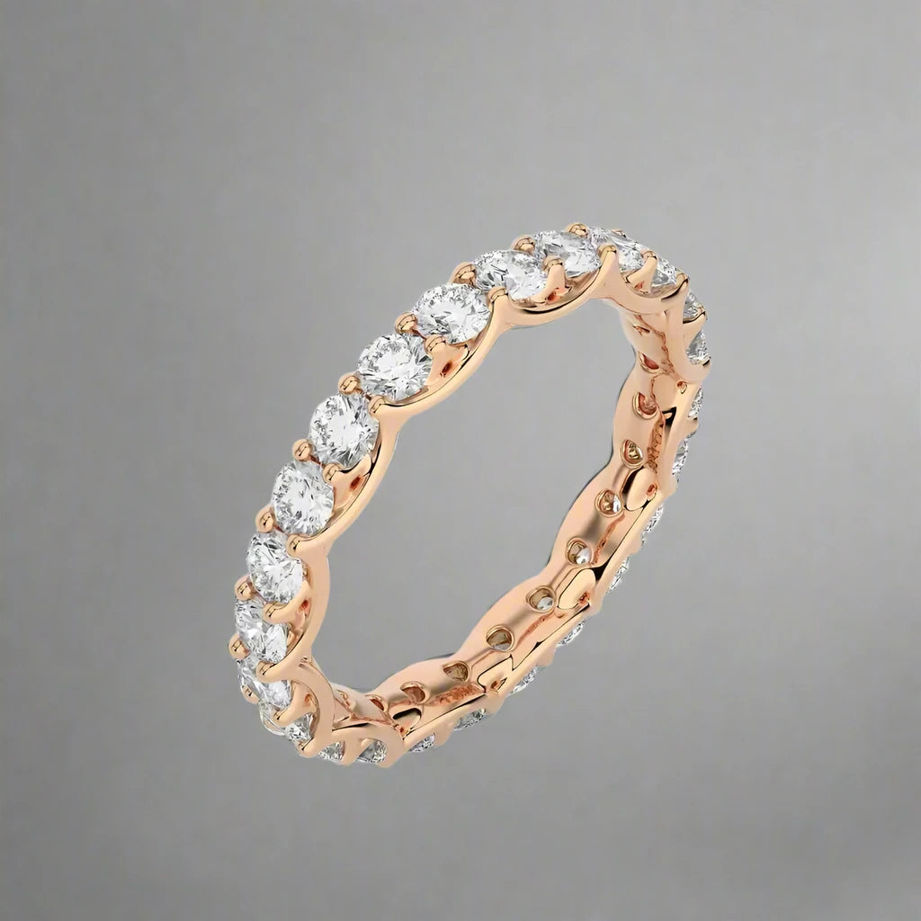 1-1/2 CTW Diamond Prong-Set Full Eternity Band