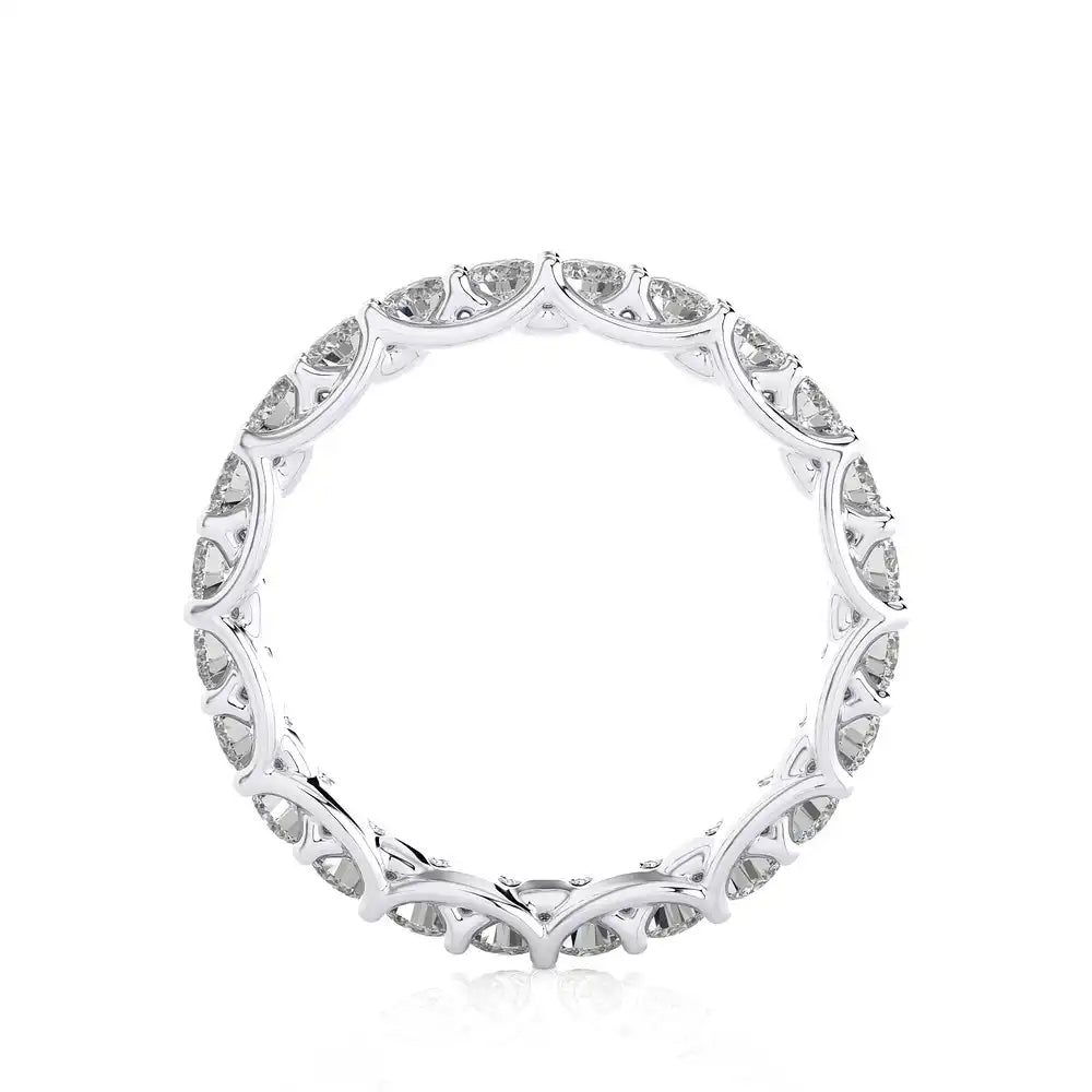 1-1/2 CTW Diamond Prong-Set Full Eternity Band