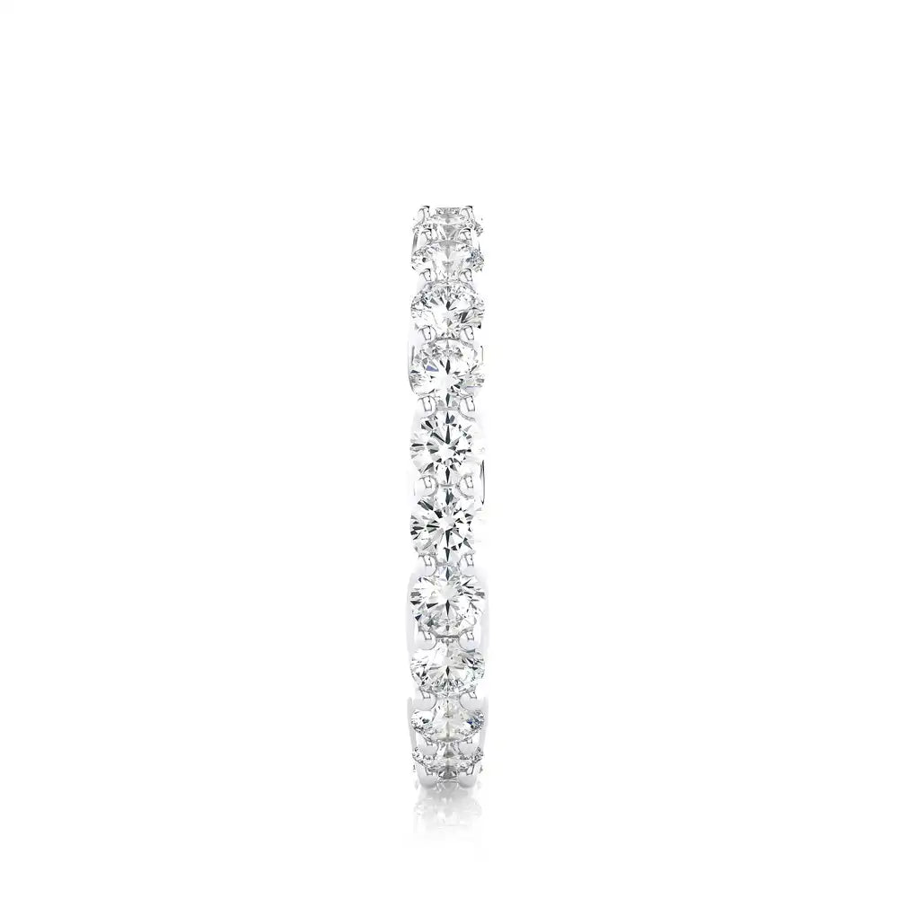 1-1/2 CTW Diamond Prong-Set Full Eternity Band