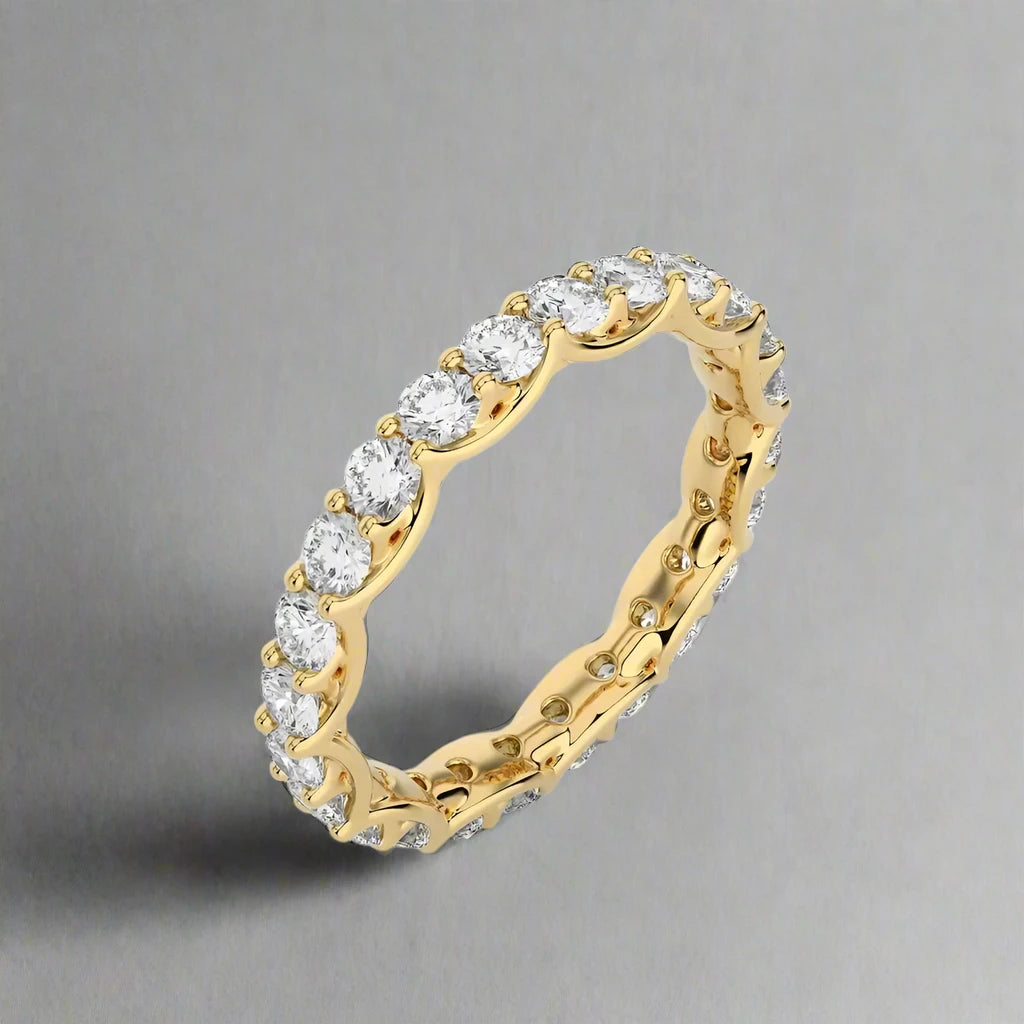 1-1/2 CTW Diamond Prong-Set Full Eternity Band