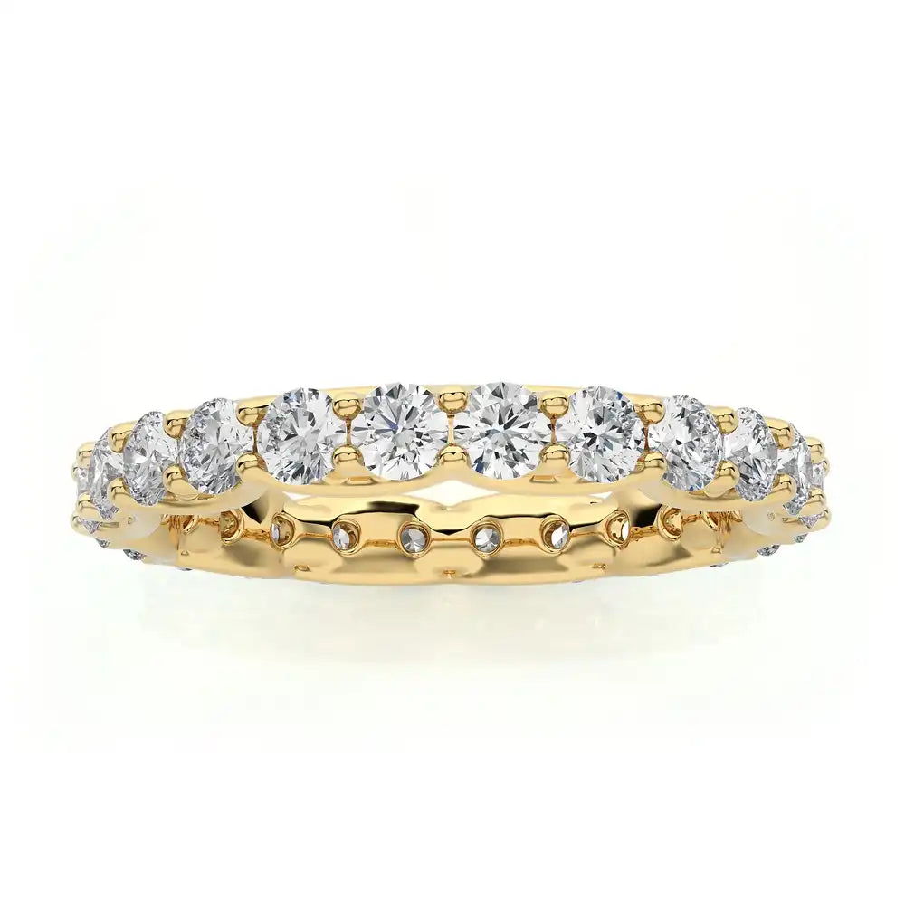 1-1/2 CTW Diamond Prong-Set Full Eternity Band