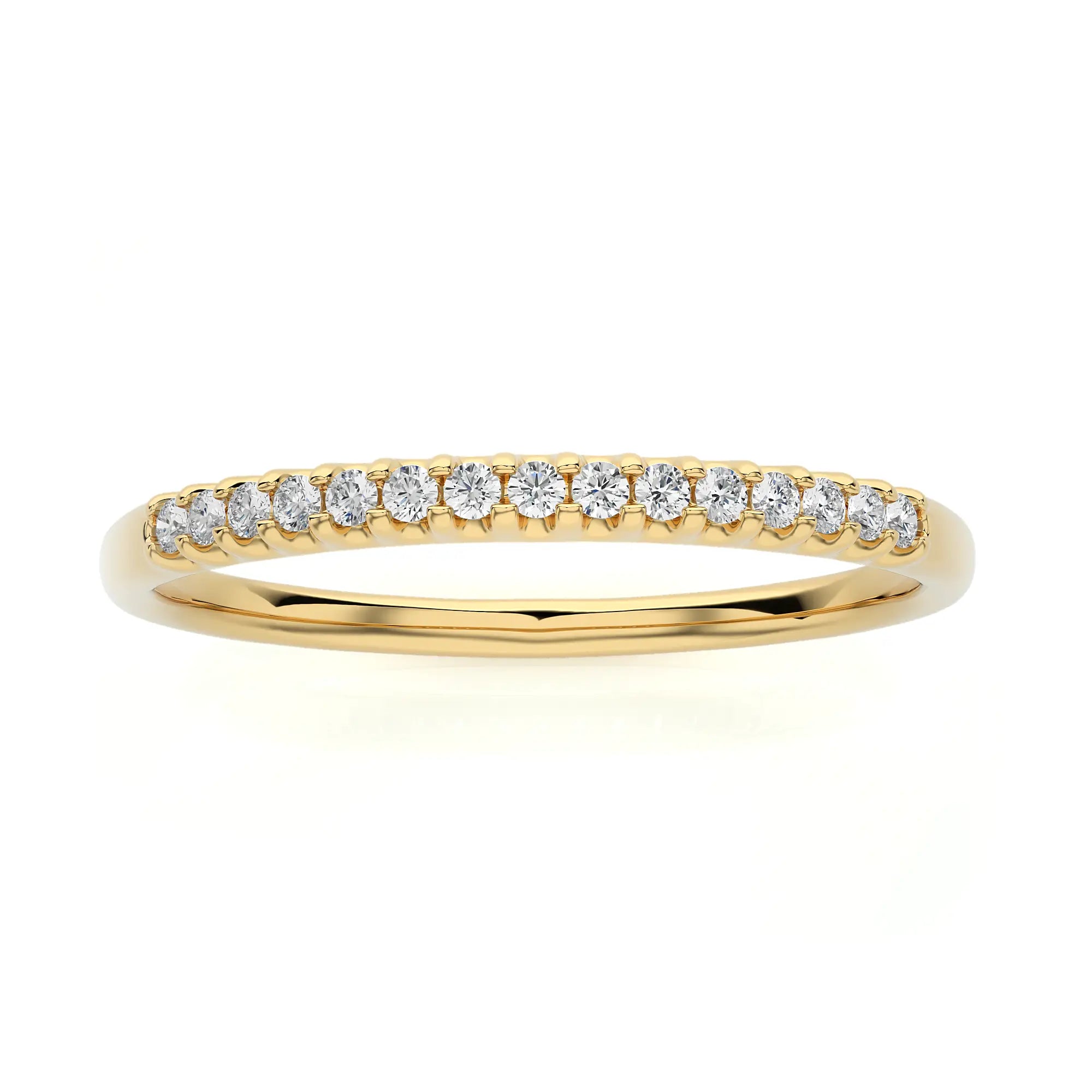 1/10 Ctw Diamond Pave Half Eternity Ring in SI-GH