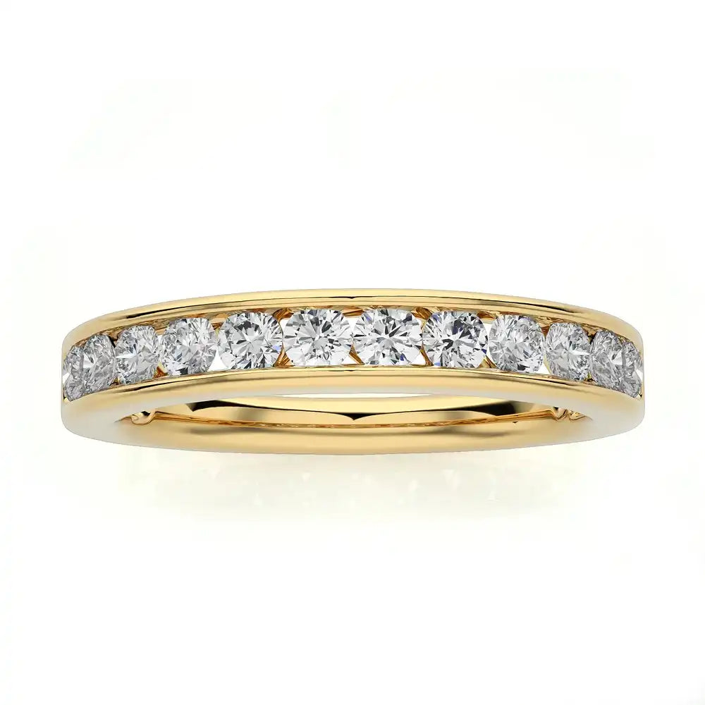 1/2 CTW Classic Chanel Set Half Eternity Wedding Ring