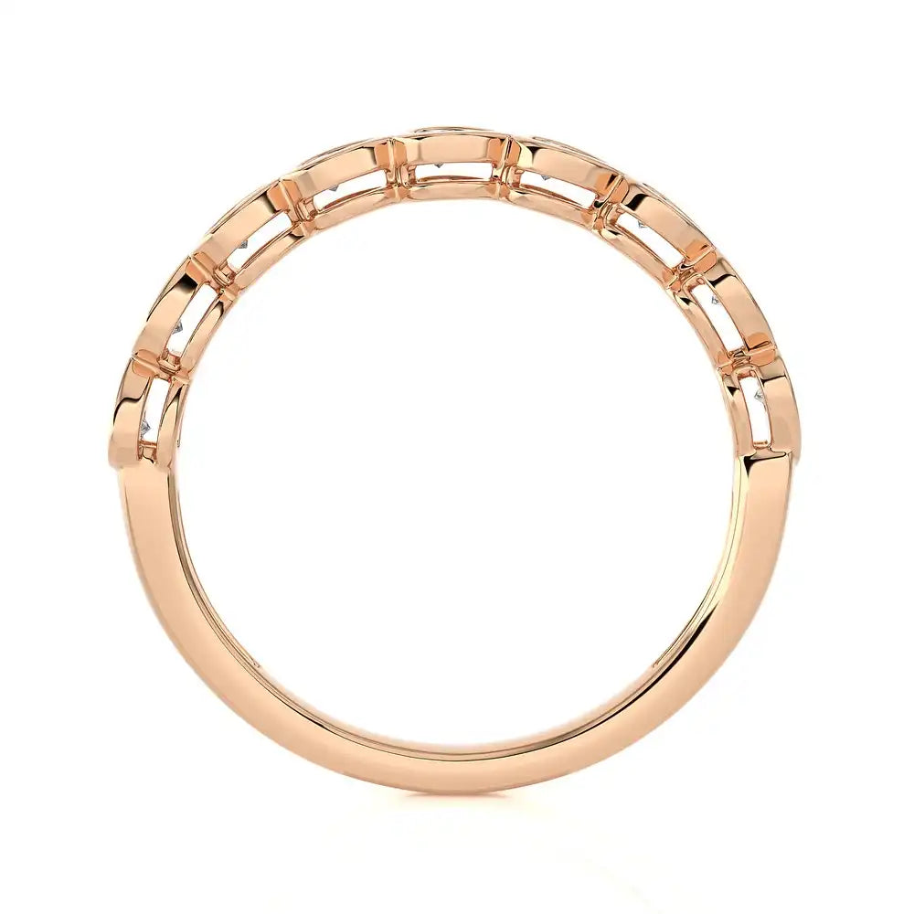 1/5 CTW Diamond Pear-Shaped Stackable Band Ring