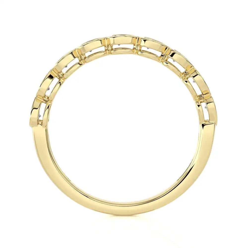 1/5 CTW Diamond Pear-Shaped Stackable Band Ring