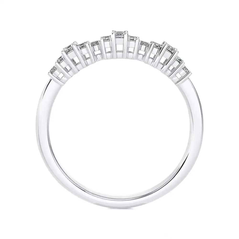 1/3 CTW Diamond Emerald Elegance Eternity Ring