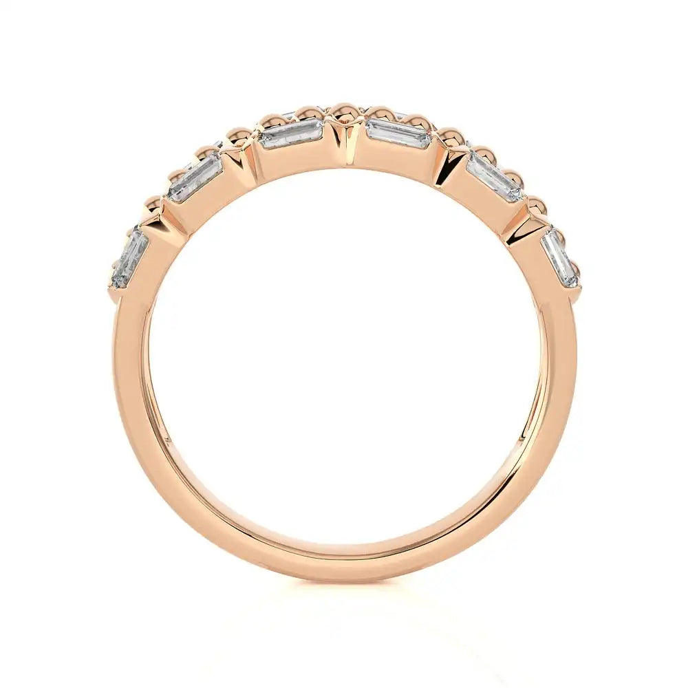 1/2 CTW Baguette Diamonds set in Delicate Fashion Ring.