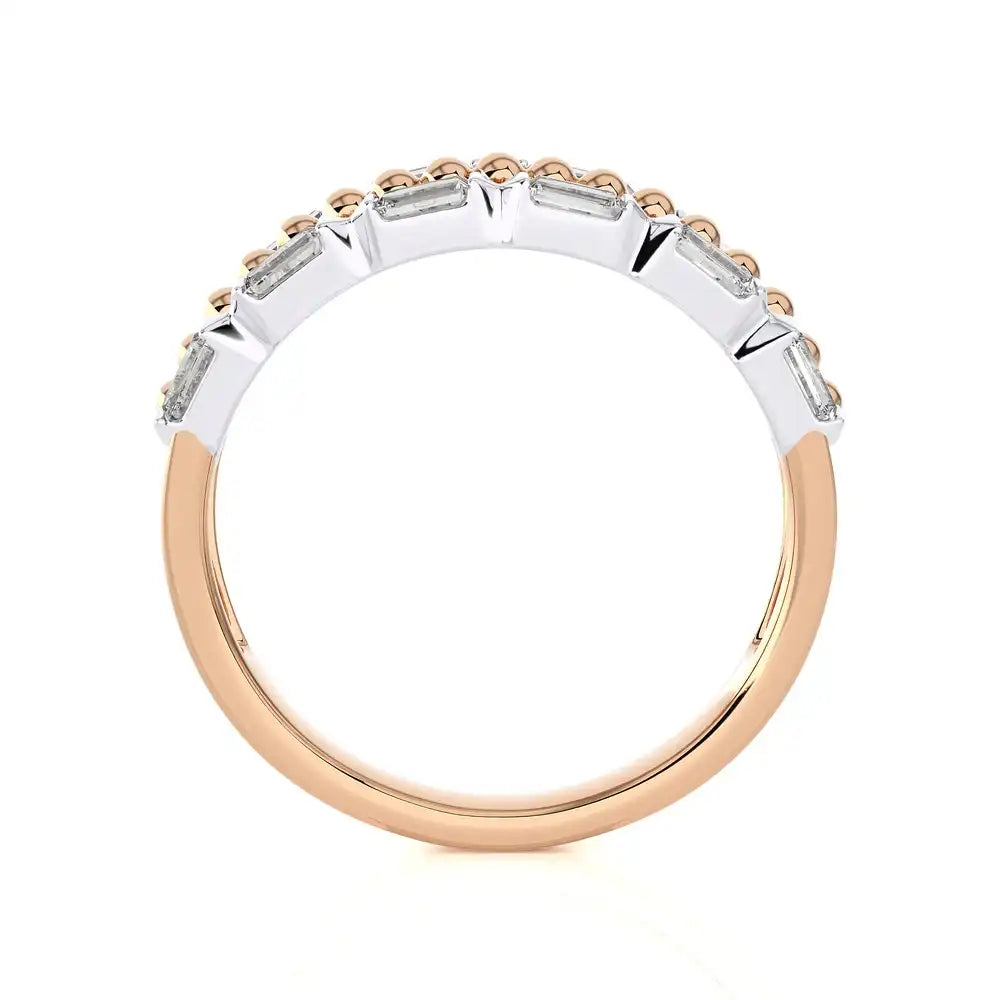 1/2 CTW Baguette Diamonds set in Delicate Fashion Ring.