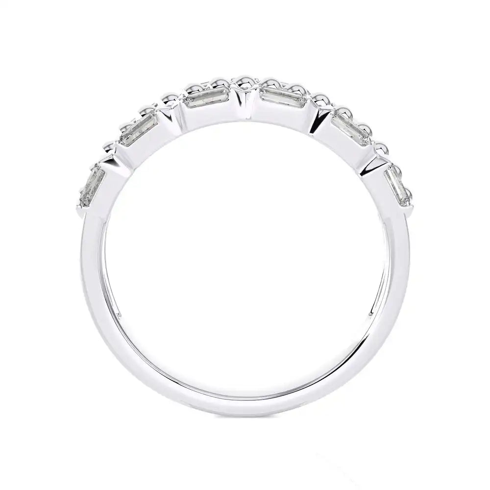 1/2 CTW Baguette Diamonds set in Delicate Fashion Ring.