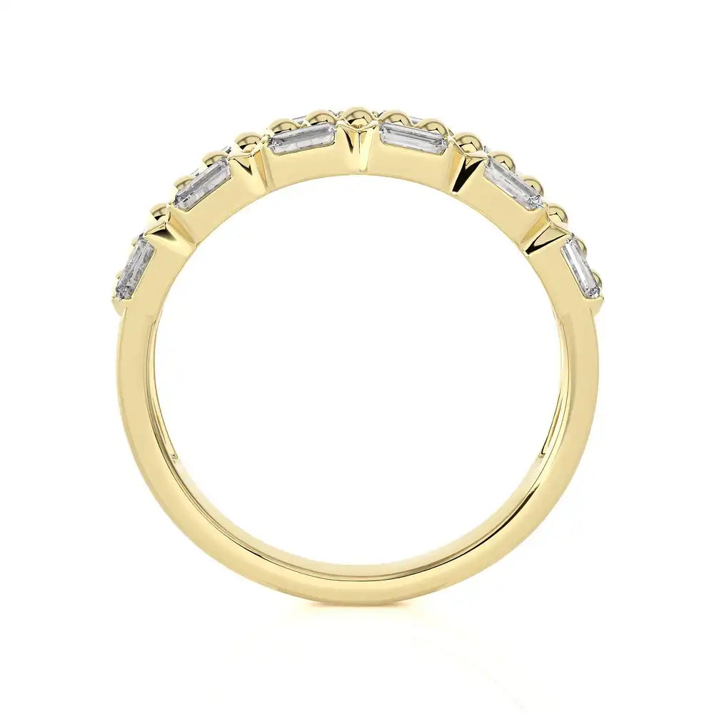 1/2 CTW Baguette Diamonds set in Delicate Fashion Ring.