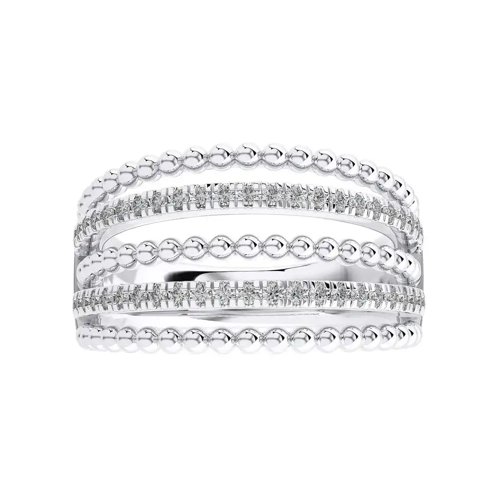 1/3 CTW Encanto 5 Row Diamond Ring