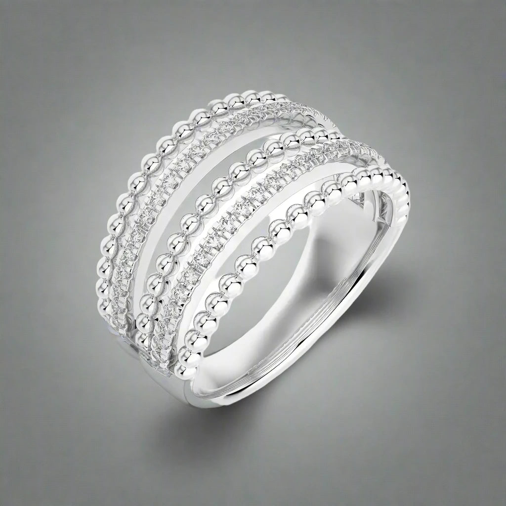 1/3 CTW Encanto 5 Row Diamond Ring