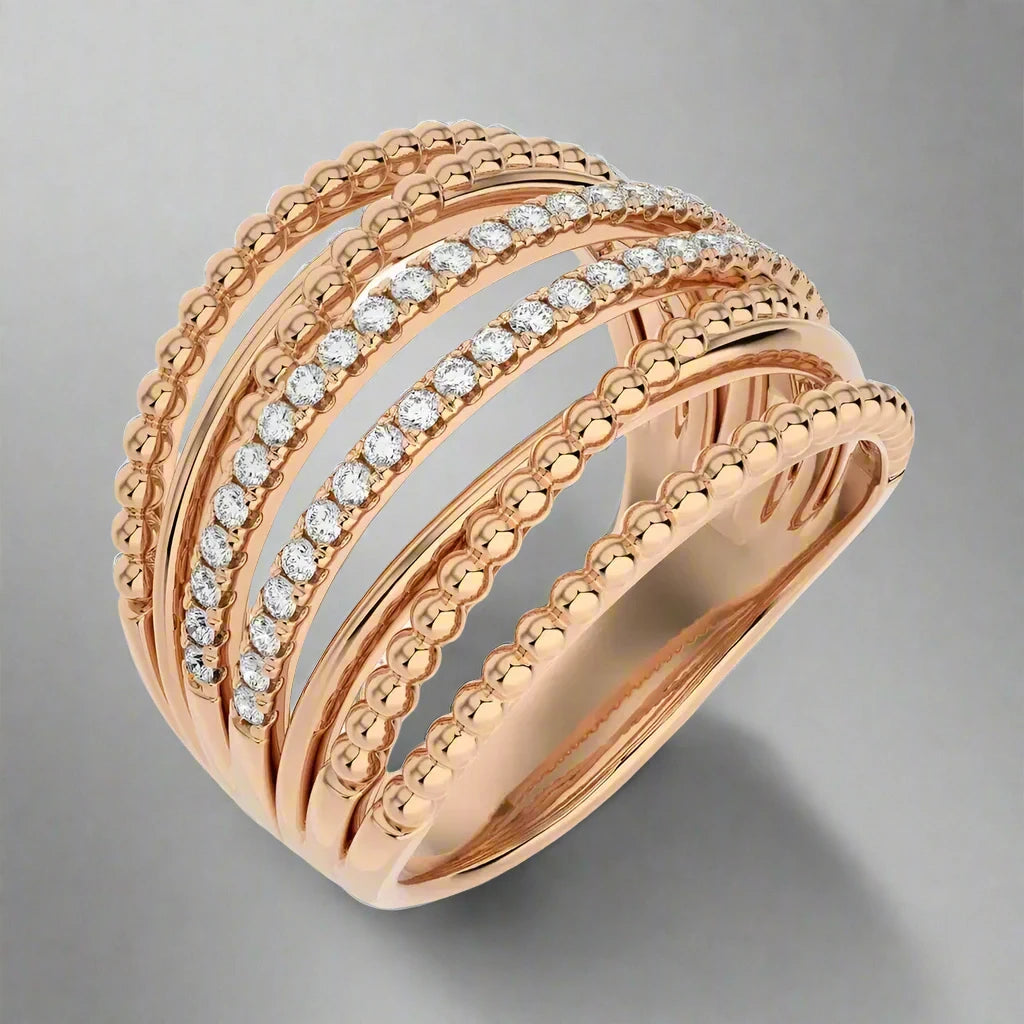 3/8 CTW Diamond Multi-Band Fashion Ring