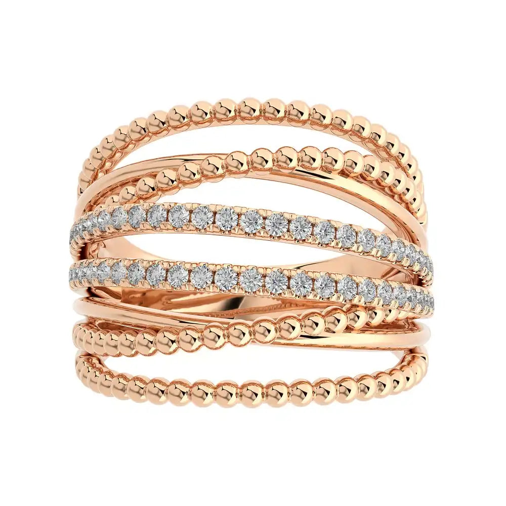 3/8 CTW Diamond Multi-Band Fashion Ring