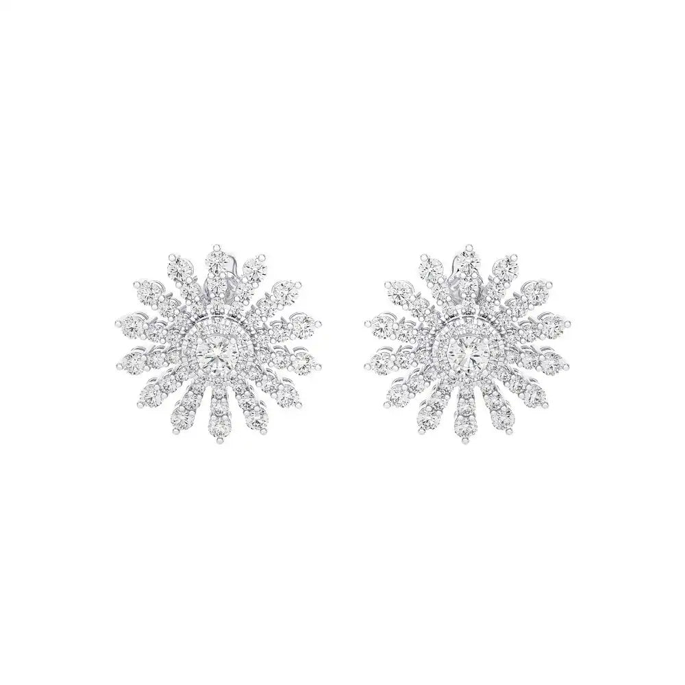 1-1/3 Stylish Daisy Stud Earrings.