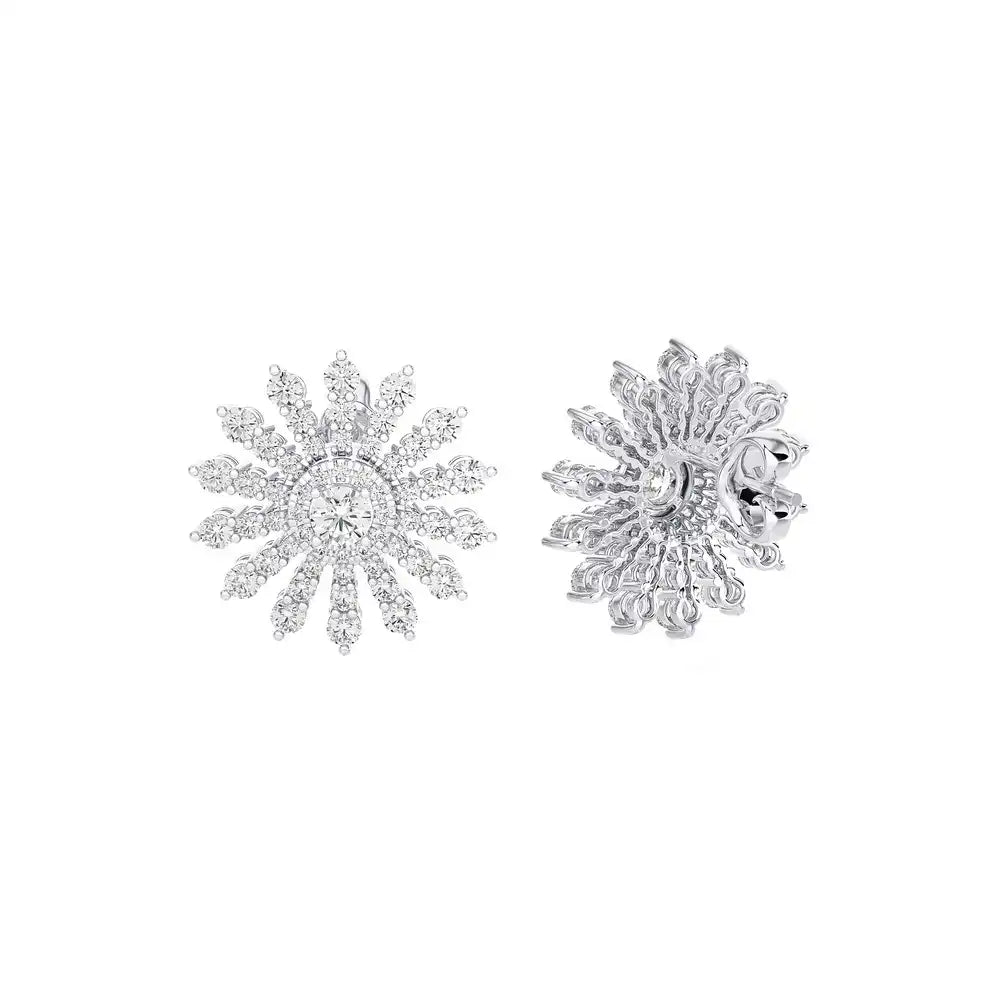 1-1/3 Stylish Daisy Stud Earrings.