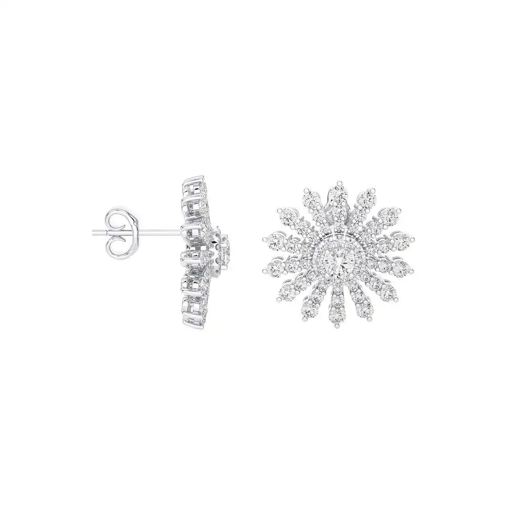 1-1/3 Stylish Daisy Stud Earrings.