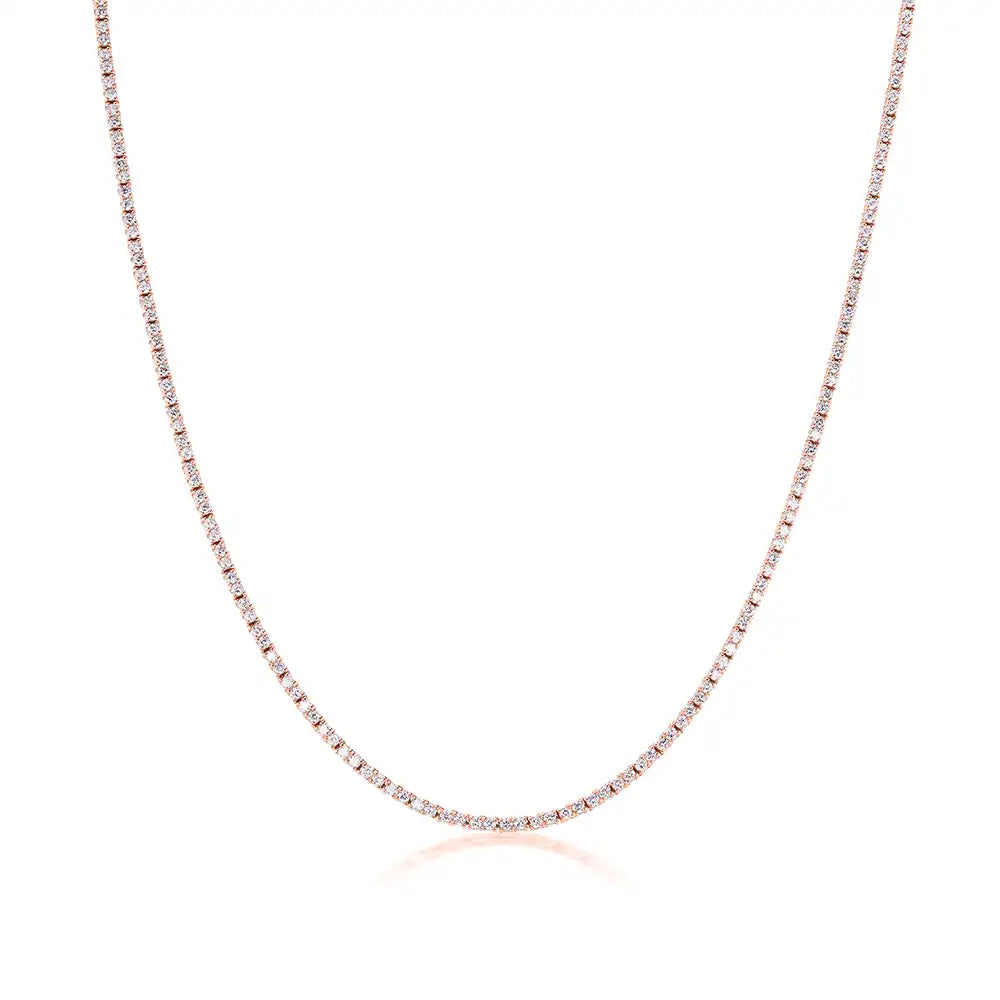 4 CTW Lab Grown Diamond Classic Tennis Necklace