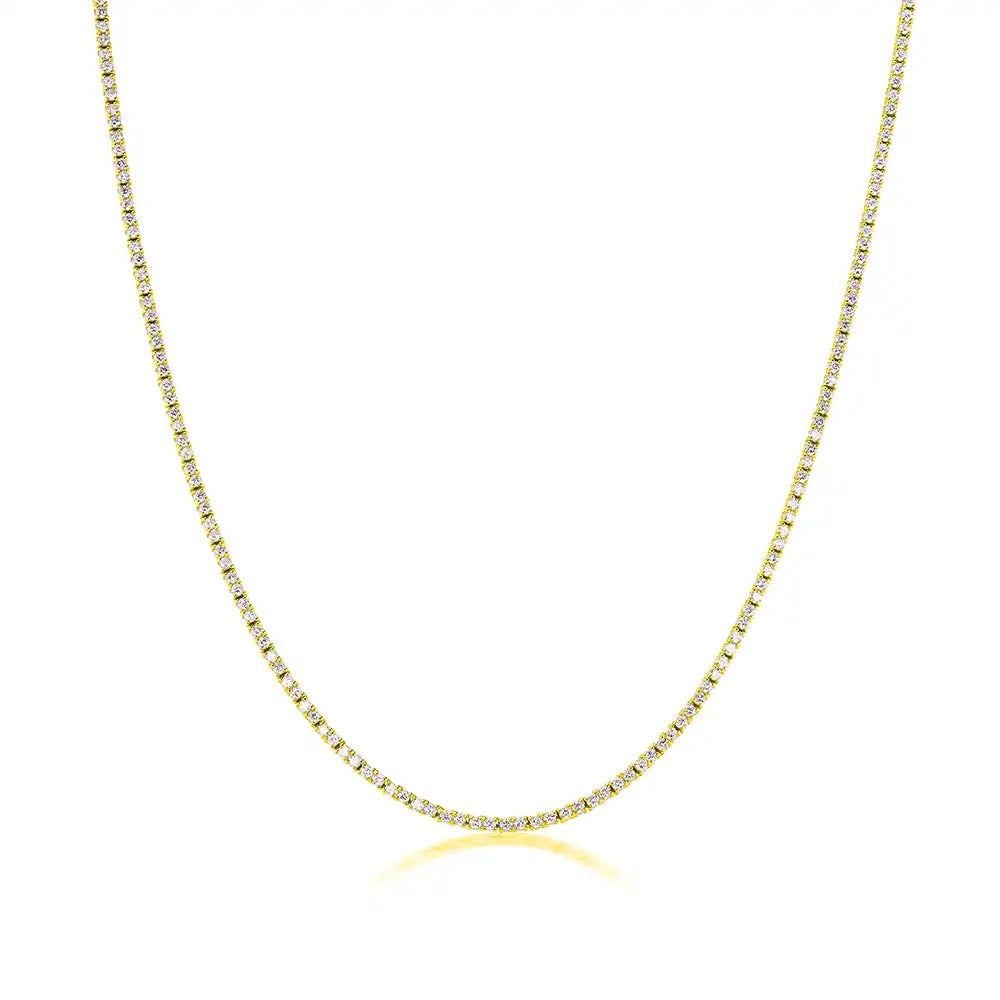 4 CTW Lab Grown Diamond Classic Tennis Necklace