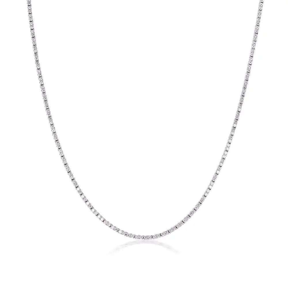 5 CTW Lab Grown Diamond Classic Tennis Necklace