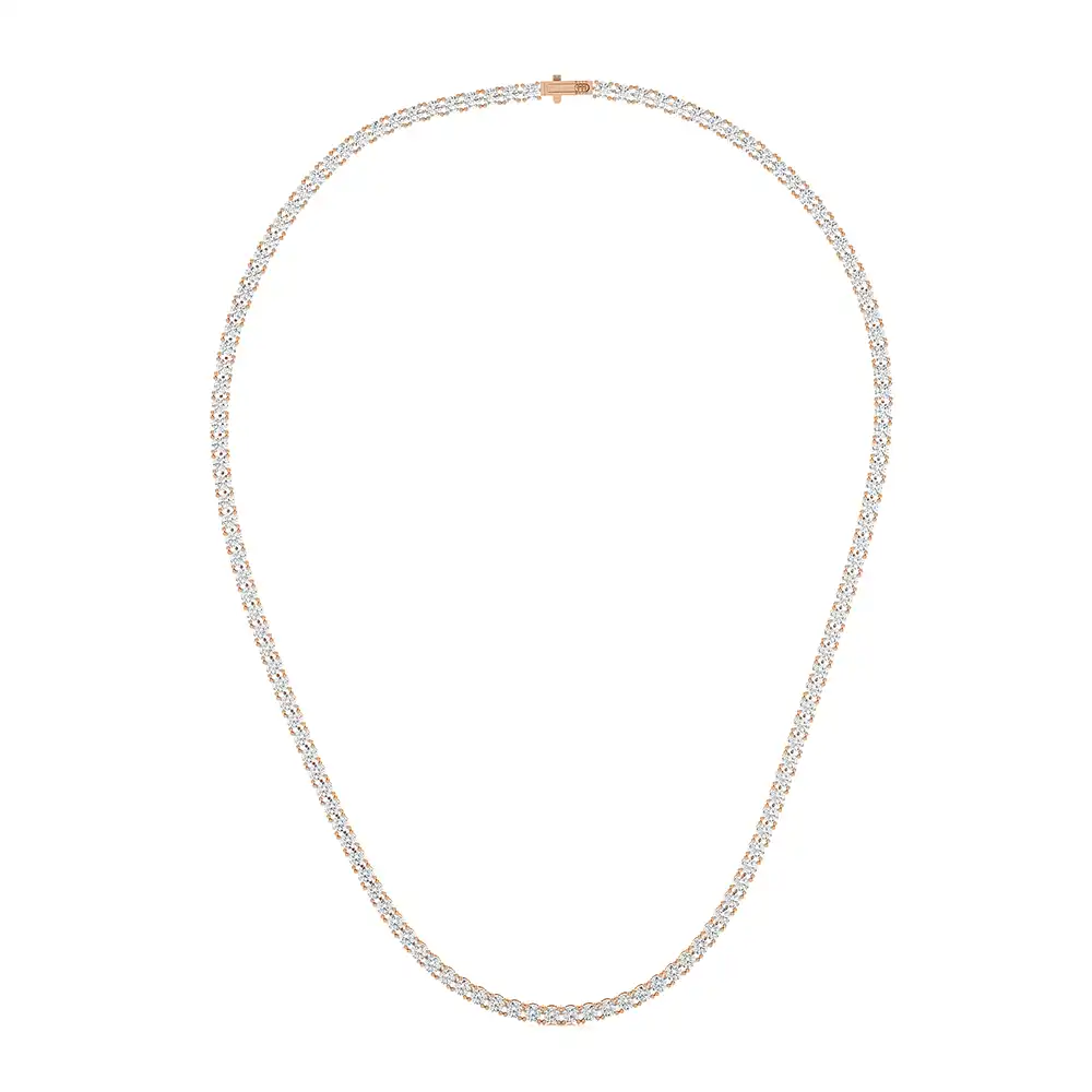 14 CTW Lab Grown Diamond Classic Tennis Necklace