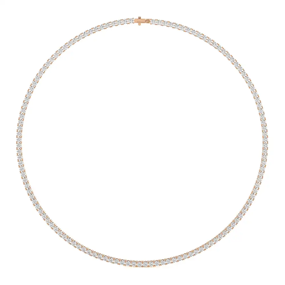 13 CTW Lab Grown Diamond Classic Tennis Necklace